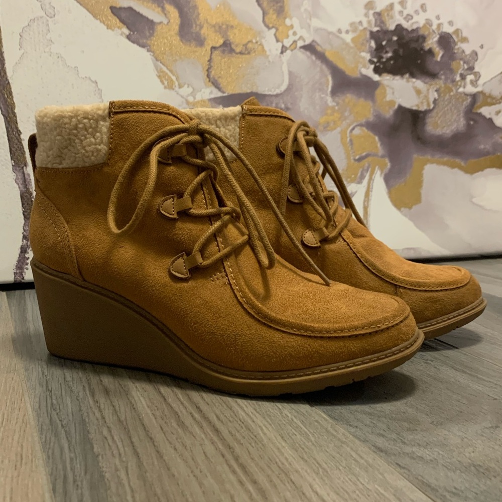 Mad Love Wedge Booties